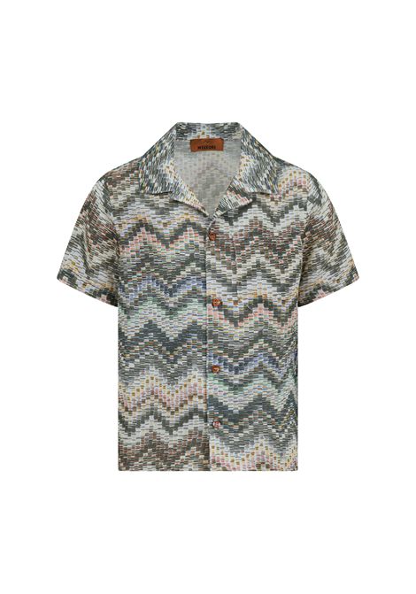 Camicia con stampa MISSONI KIDS | MY5P11 P0595998